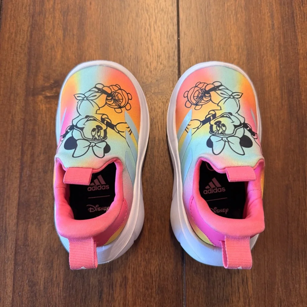 Adidas x Disney‎ Monofit Minnie Mouse Sneakers Toddler Size 6 Pulse Magenta Aqua